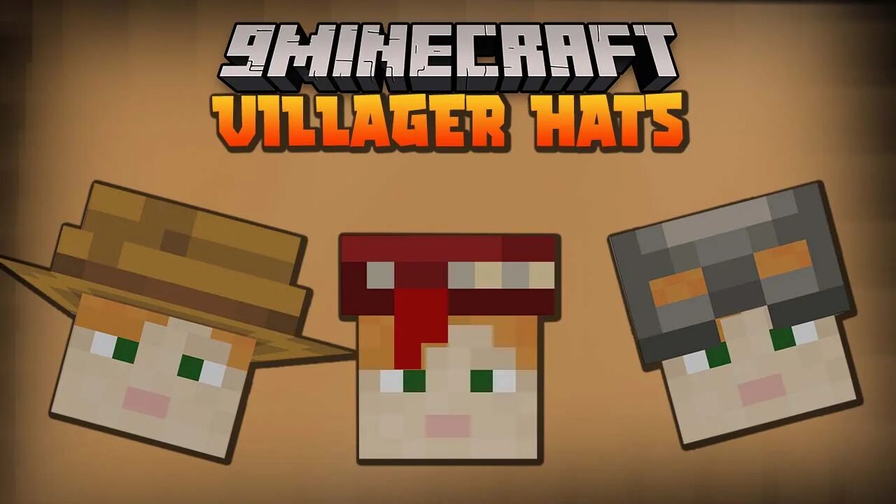 Villager hats - шляпы [1.18.1] [1.17.1] [1.16.5] [1.15.2] [1.14.4]. Мод на головные уборы 1.12.2. Шляпа в МАЙНКРАФТЕ. Мод hats майнкрафт. Minecraft hats