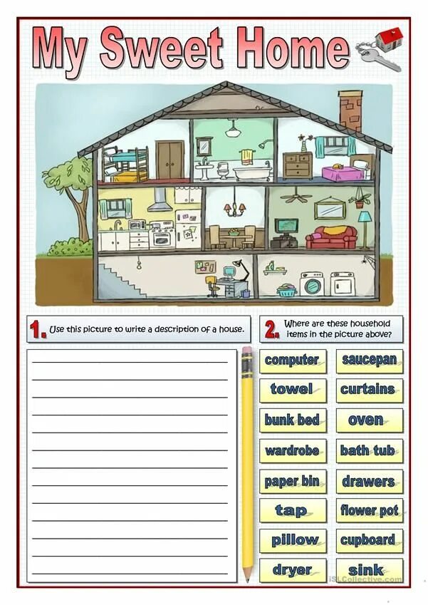 Части дома Worksheet. Домик изучаем английский. Мой дом на английском для детей задания. Тема my Home.