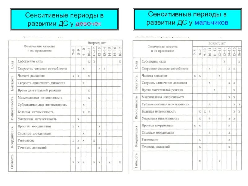 Таблица сенситивного развития. Таблица&quot;сенситивные периоды развития способностей&quot;. сензитивный период развития физических качеств. сенситивные периоды развития физических качеств у мальчиков. сенситивные периоды развития физических качеств таблица.
