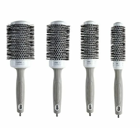 Ceramic brush. Брашинг olivia garden fingerbrush round 55 мм. olivia garden blowout shine.