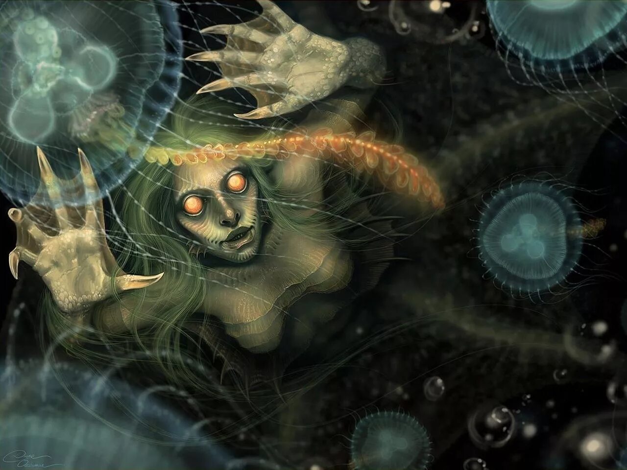 художник tomasz alen kopera. сознательные существа. эфирные существа. высший астрал. сознательные существа.