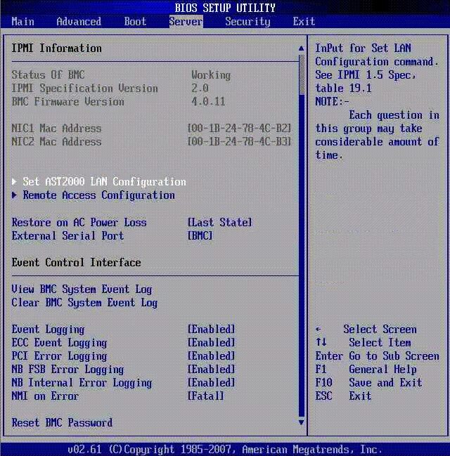 Boot setup utility. Boot setup utility
