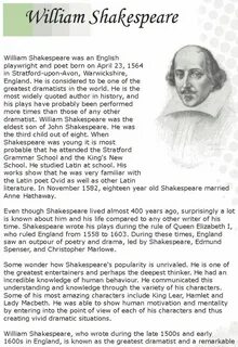 William shakespeare great english playwright