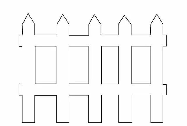 забор для вырезания. забор для аппликации. шаблоны заборчиков. забор значок. вырезка забор.