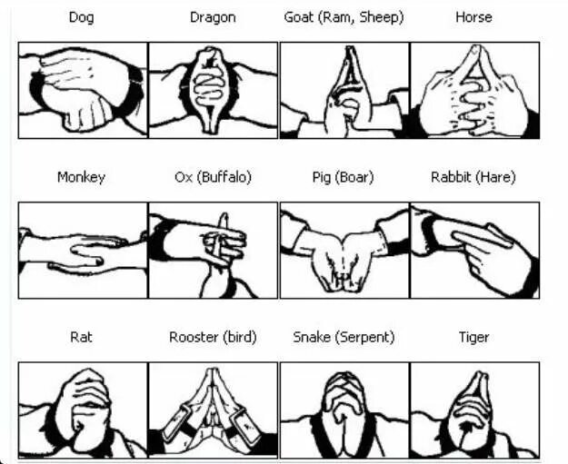 Звуки с помощью рук. Техники дзюцу из Наруто. Жесты дзюцу Наруто. Наруто жесты руками техники. Знаки дзюцу из Наруто.