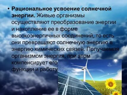 Усвоение энергии