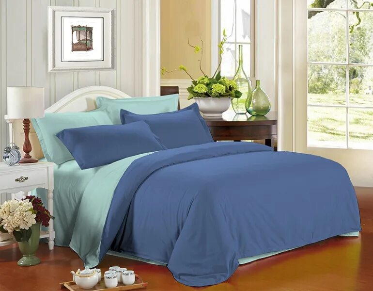 Кпб страйп сатин графит. Синее постельное белье в интерьере. Ювента кпб сатин евро 4н. Комплект постельного белья синий цвет. Страйп-сатин постельное графит.