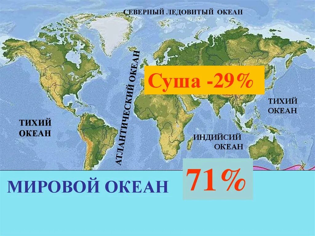 Мировой океан и суша соотношение. Части суши в мировом океане. Океаны на карте. Соотношение мирового океана и суши. Соотношение суши и океанов