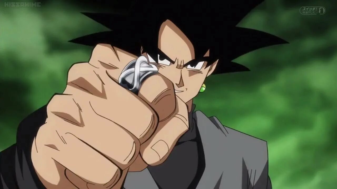 Black san. Кольцо Goku Black. Кольцо Гоку Блэка. Темный Гоку. Гоку Блэк кадры.