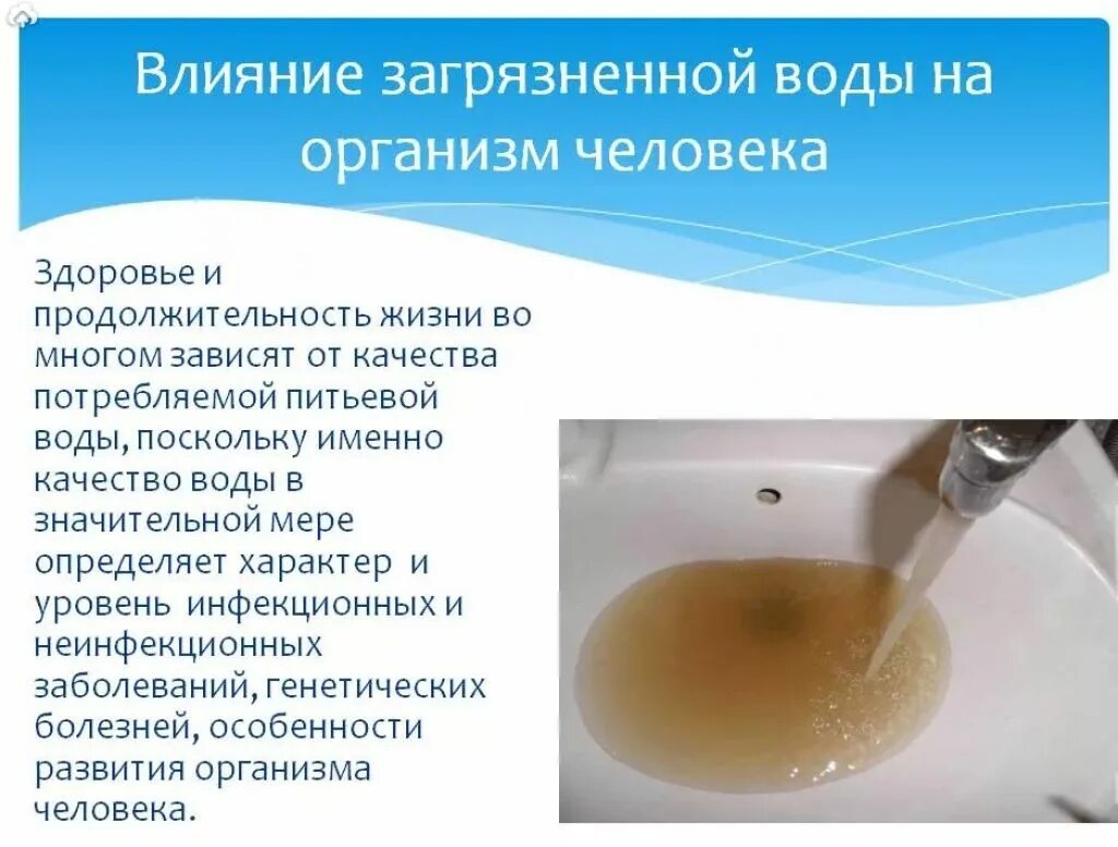 Изменилось качество воды. Влияние загрязнённой воды на организм человека. Влияние загрязненной воды на человека. Качество воды. Влияние качества питьевой воды на здоровье..