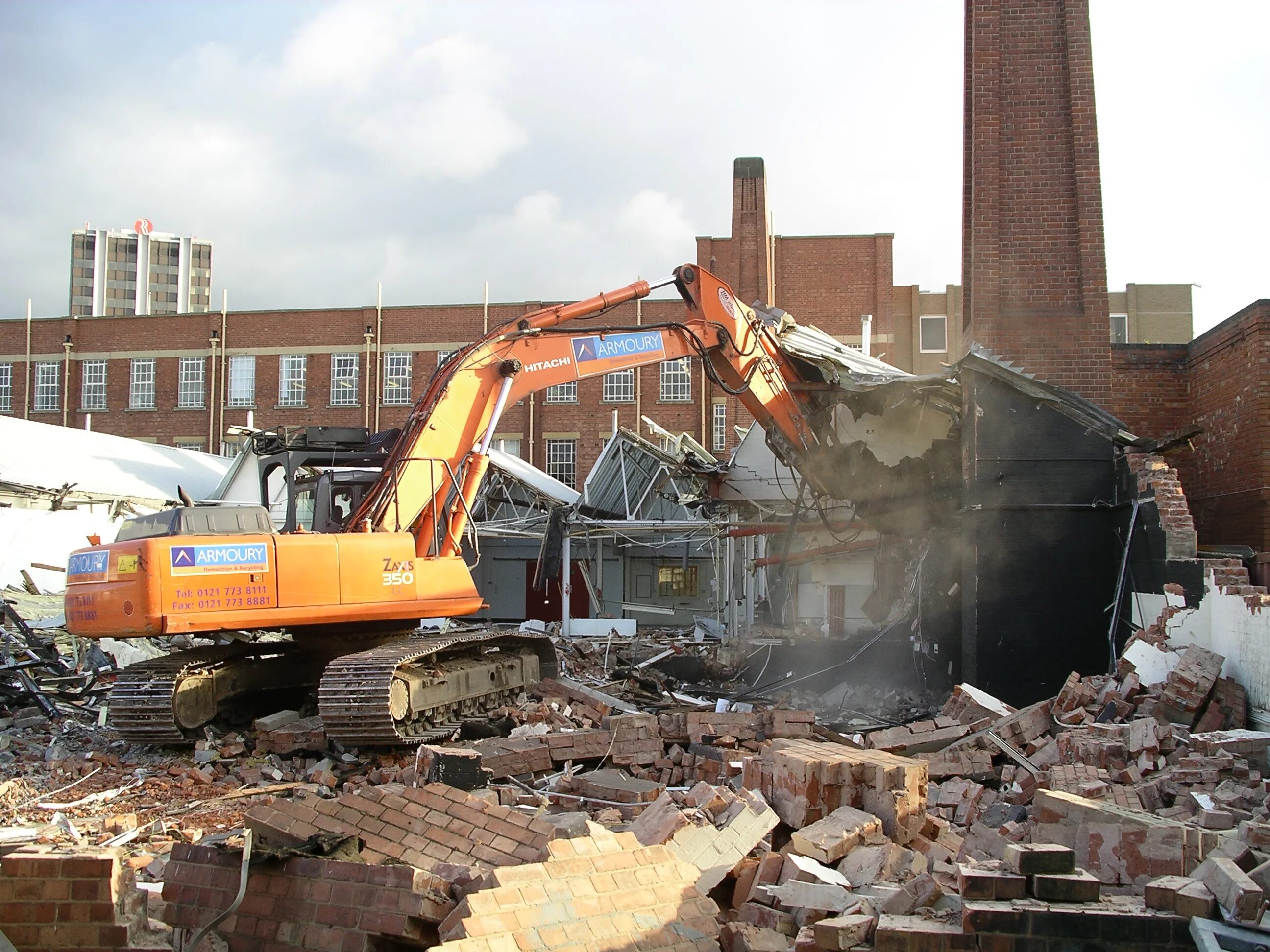 Demolish building