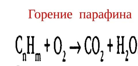 Формула парафина