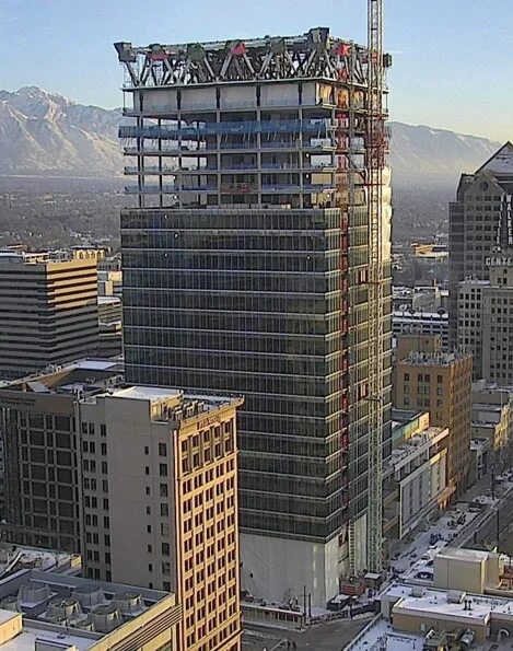 Difficult city. Salt Lake City building photo. Banner Steel buildings.