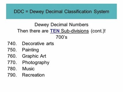 Classification system