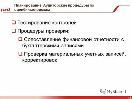 Аудит финансовых рисков
