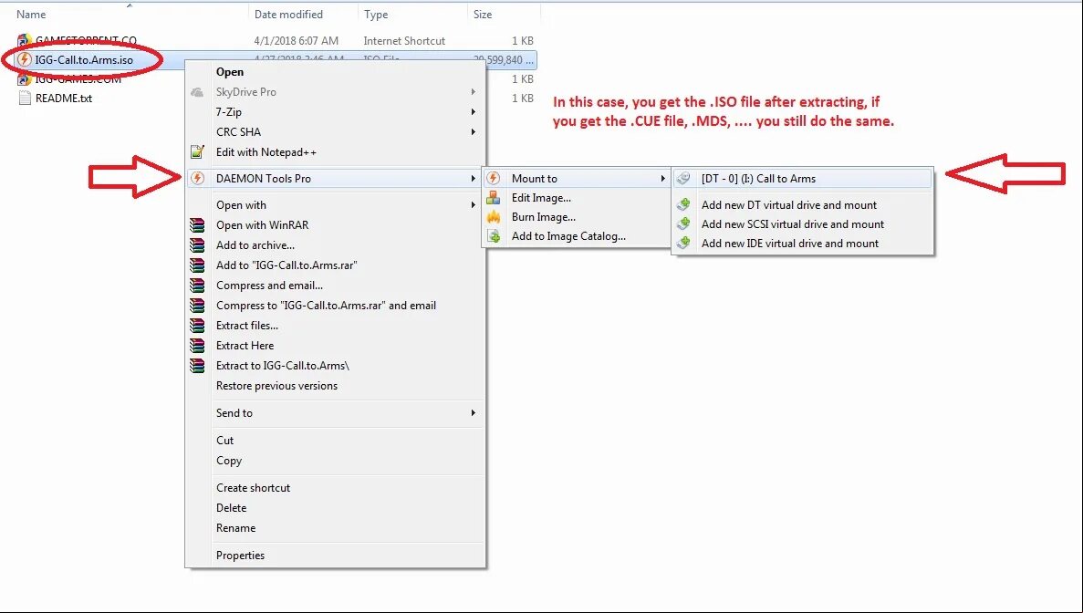 1 here is an extract. Extract files. файл mds. add scsi virtual drive. select extract(mount from.