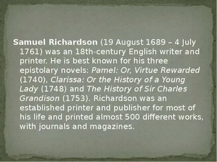 He is a known writer