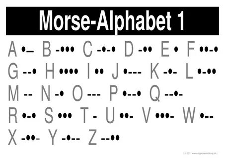 Азбука морзе english