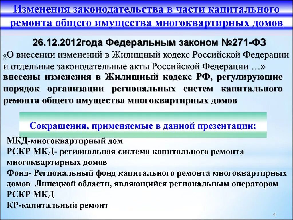 Закон о капитальном ремонте многоквартирных домов. Капитальный ремонт ФЗ О капитальном ремонте. Капитальный ремонт МКД законодательство. Капремонт законодательно.