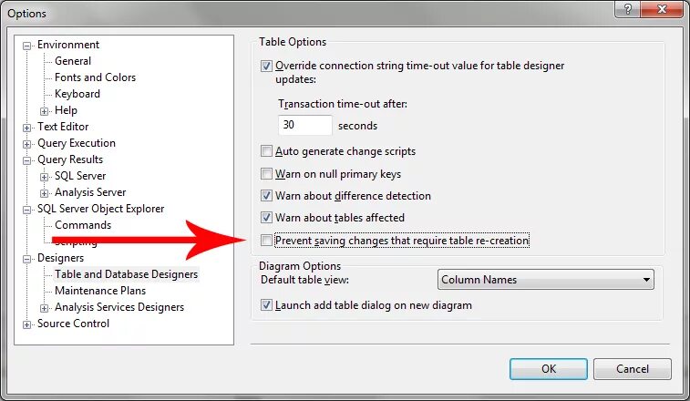 Create options