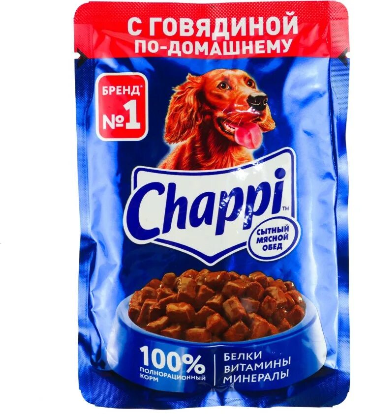 Корм для собак купить в новосибирске. Корм Chappi говядина по-домашнему 85г. Влажный корм для собак Чаппи. Чаппи говядина по домашнему 85г. Чаппи корм для собак с говядиной.