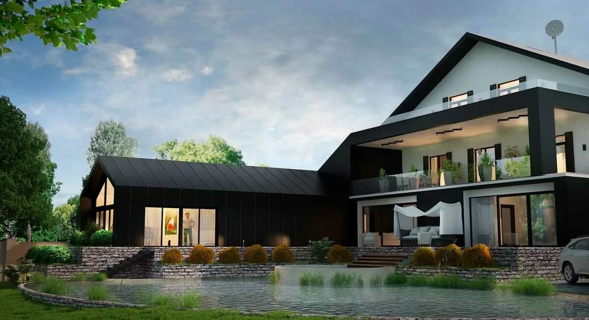 Оформление реконструкции частного дома The Mill / Rural Design Moderne architektur, Architekt design, Haus architektur