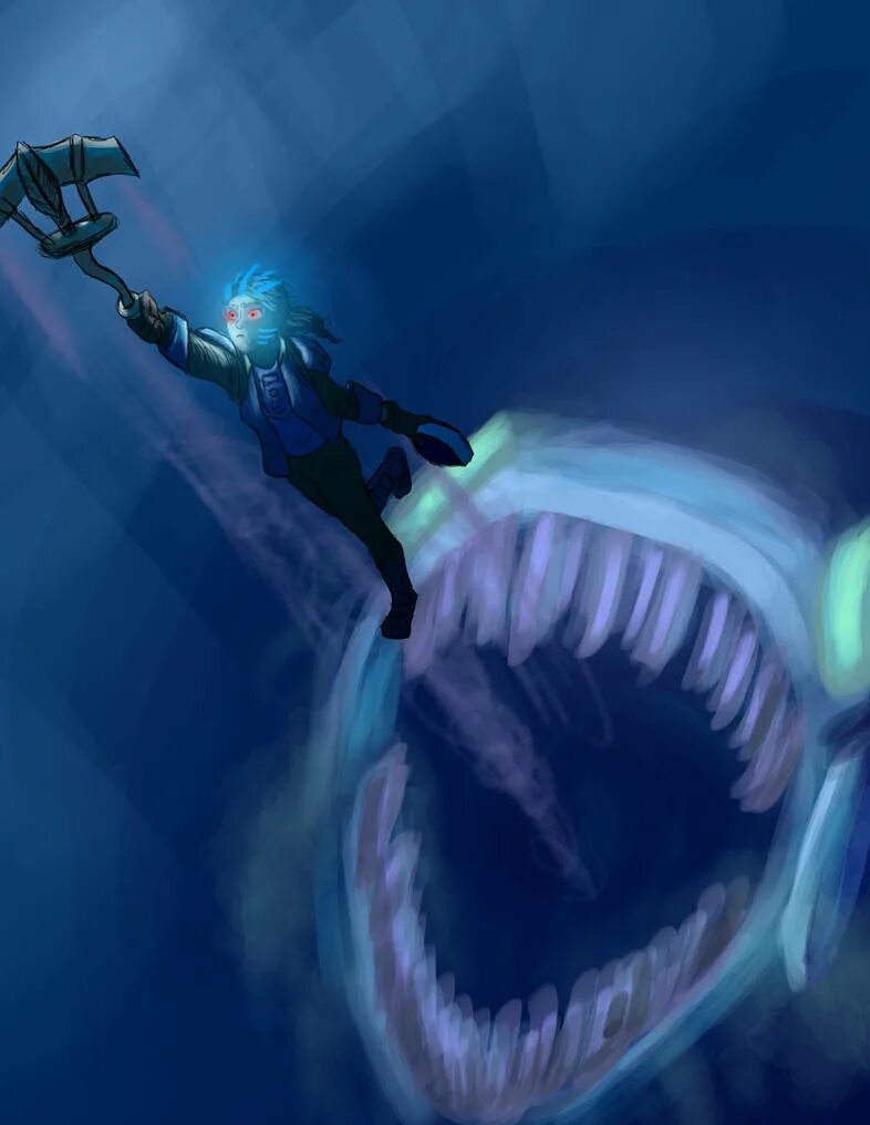 Cave dweller андроид. Морское чудовище Нинген. Морской Монстер рука.