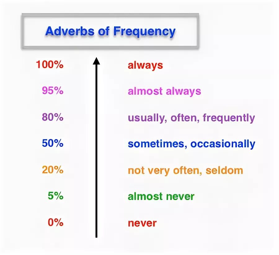 The rooms not use very often. Наречия частотности в английском. Adverbs of Frequency схема. Наречия частоты в present simple. Выражения частотности в английском языке.