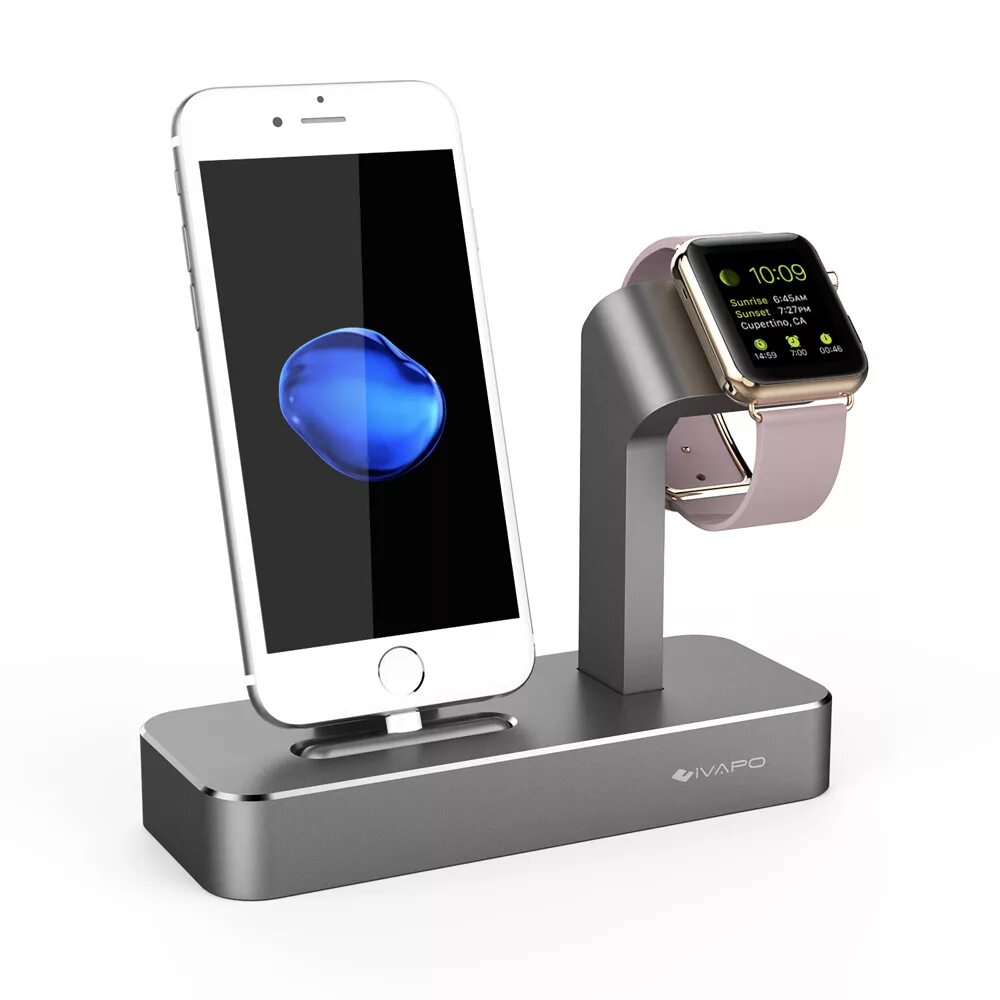 Станция для apple iphone. Док станция для зарядки Apple watch. Док станция Apple watch iphone Aluminium. Док-станция для iphone 3 в 1. Подставка для зарядки Apple watch и айфона.