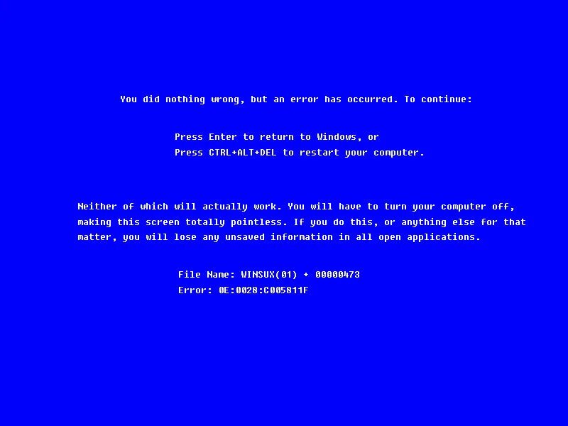 Синий экран. Синий экран смерти. Синий экран смерти Windows. Синий экран смерти Windows 95.