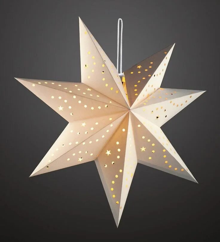 Звезда восьмиконечная на стену декор Gold Star of Bethlehem Christmas Tree Topper