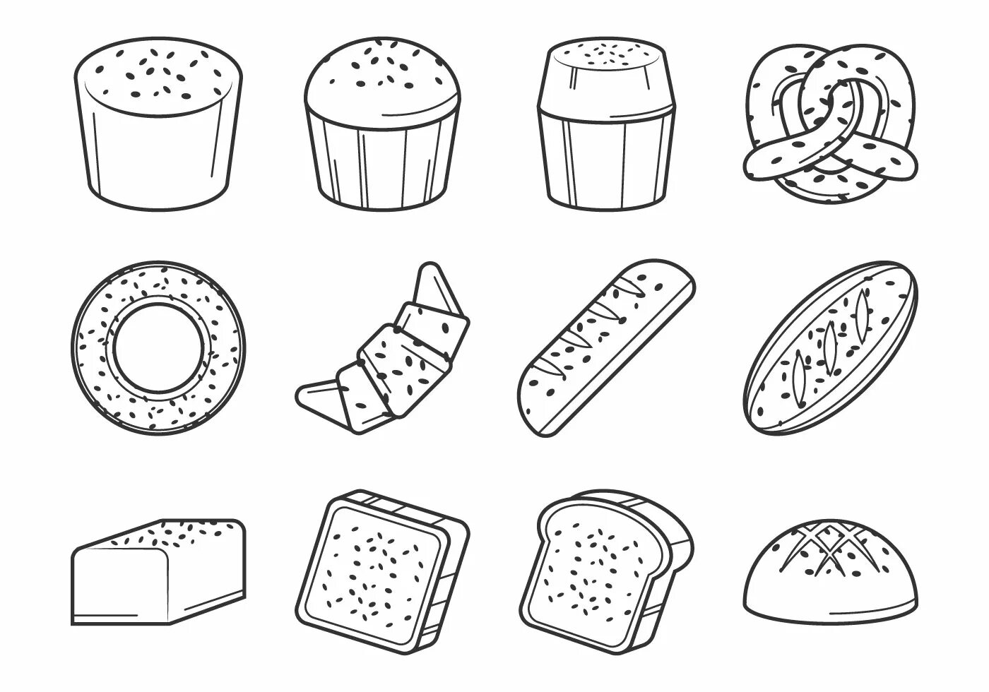Еда для детей распечатать Free & Easy To Print Food Coloring Pages Food coloring pages, Food coloring, Col