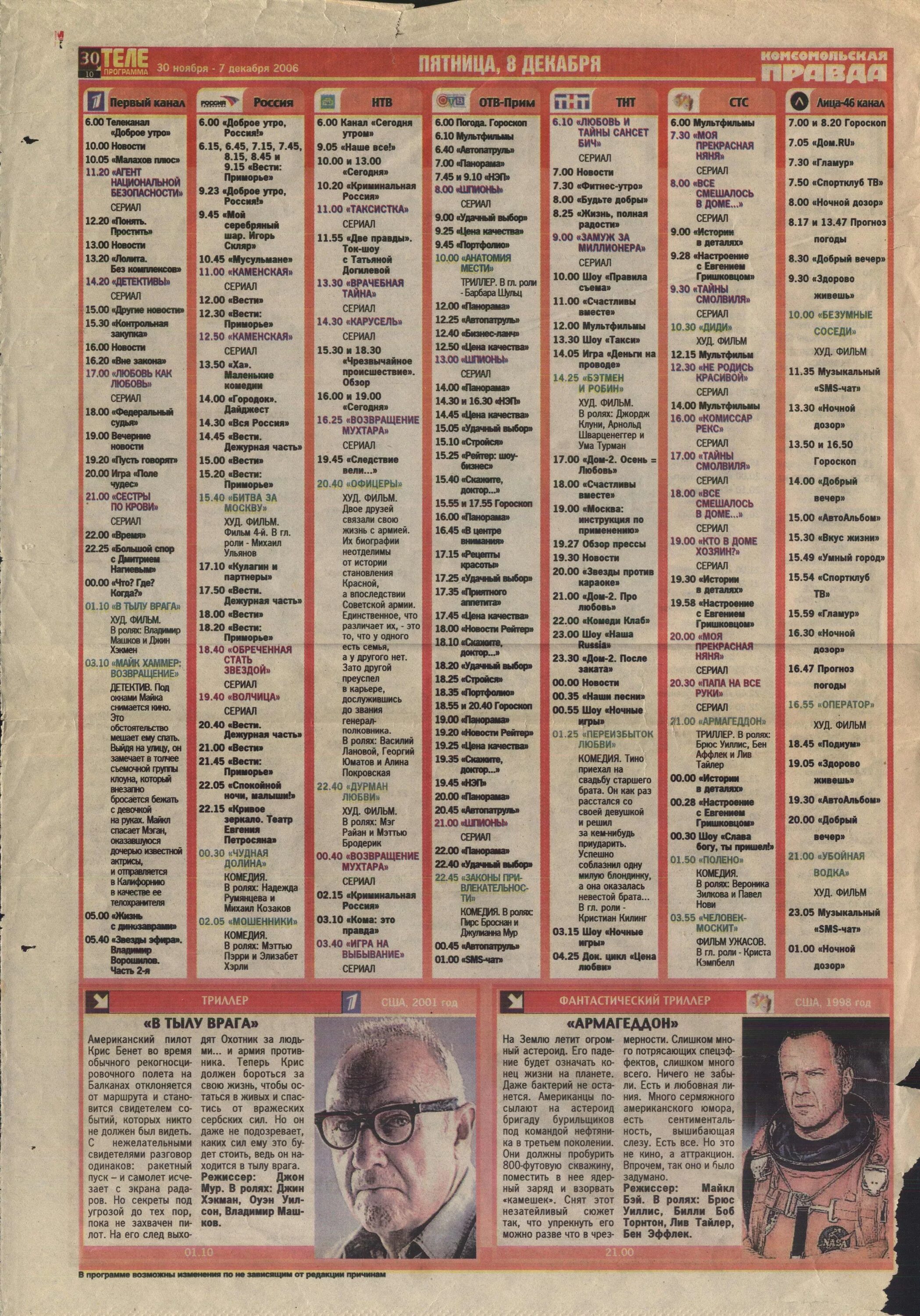 Газета Телепрограмма. Телепрограмма 2006 года. Газетная Телепрограмма. Российская газета Телепрограмма.