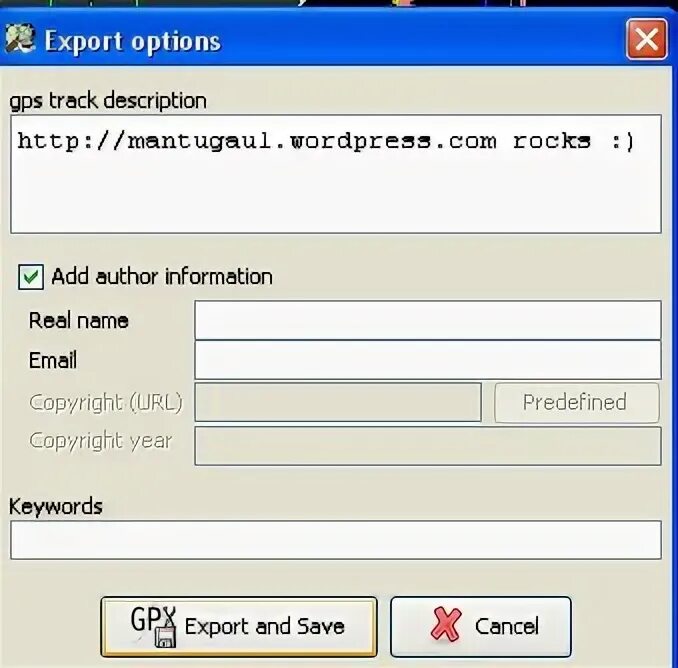 Export save. Export save