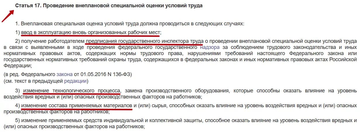 Специальная оценка условий труда. Акт о проведении внеплановой СОУТ. Спецоценка рабочих мест. Приказ о проведении внеплановой специальной оценки условий труда. 319 ук рф комментарий