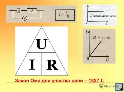 Сила тока на участке ав цепи
