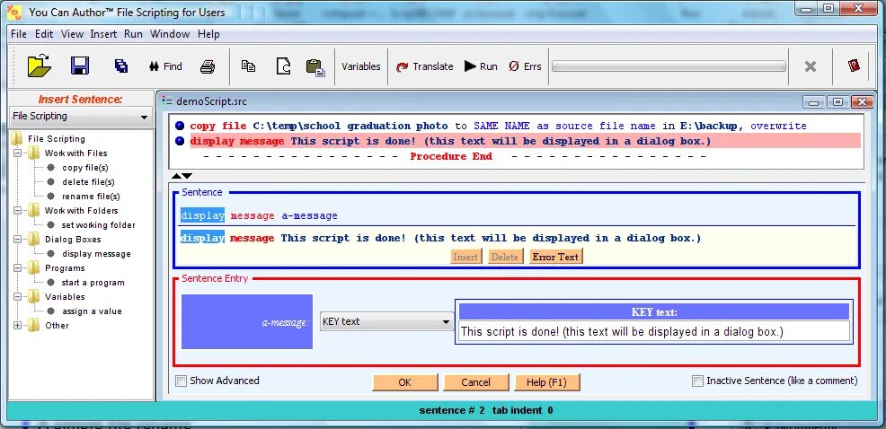 File scripts. Bar_dialog.scripts файл.