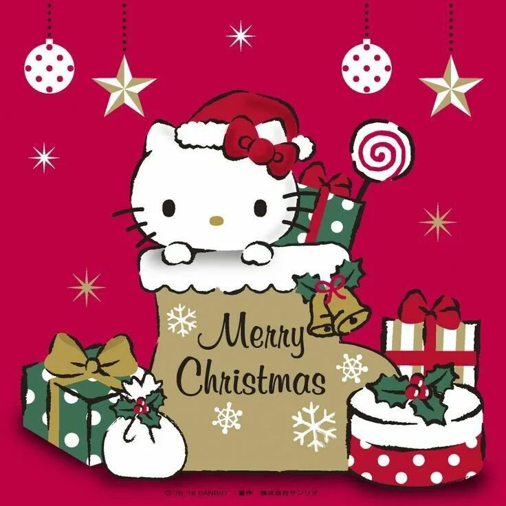 Новогодний привет. Wallpapers with hello kitty merry christmas. Hello kitty merry christmas. Hello новогодняя. Новогодняя hello kitty.