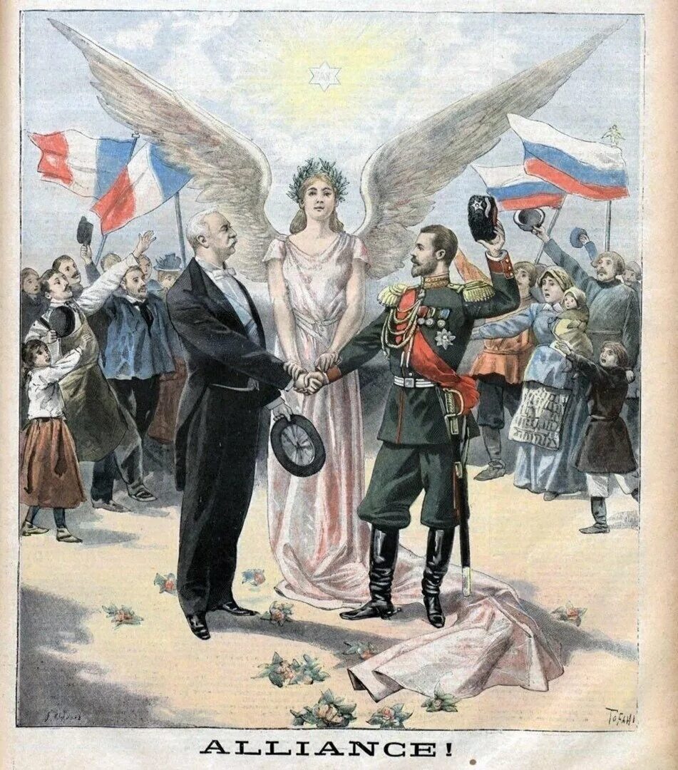 Русско-французский Союз 1891-1893. Русско-французский военный Союз 1894. Военный союз германии и россии