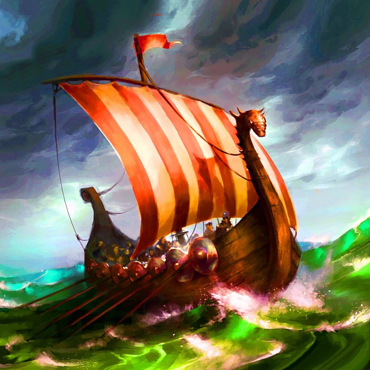 С каким океаном связан корабль викингов
