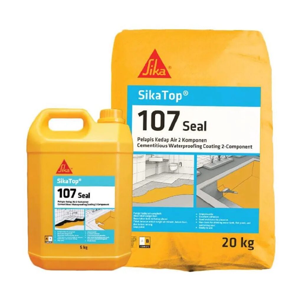 Sika Top Seal 107. Гидроизоляция Sika SIKATOP Seal 107. Двухкомпонентная гидроизоляция Sika. Цементно-полимерная гидроизоляция SIKATOP Seal-107 (а) ка 5kg. Гидроизоляция sika