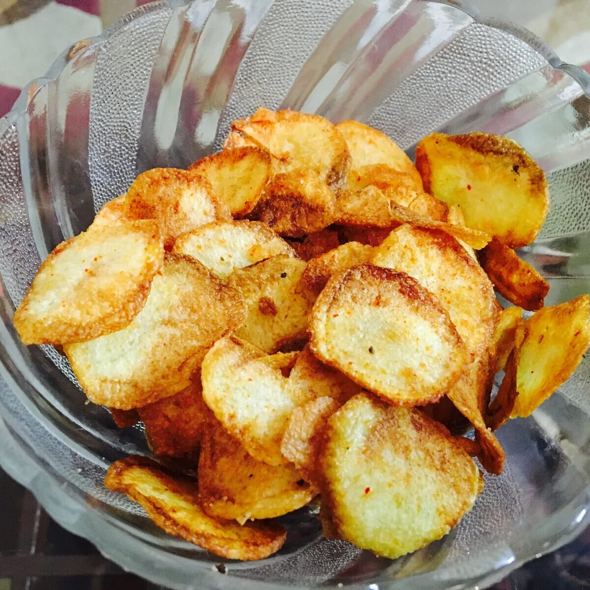 Рецепт вкусных чипсов