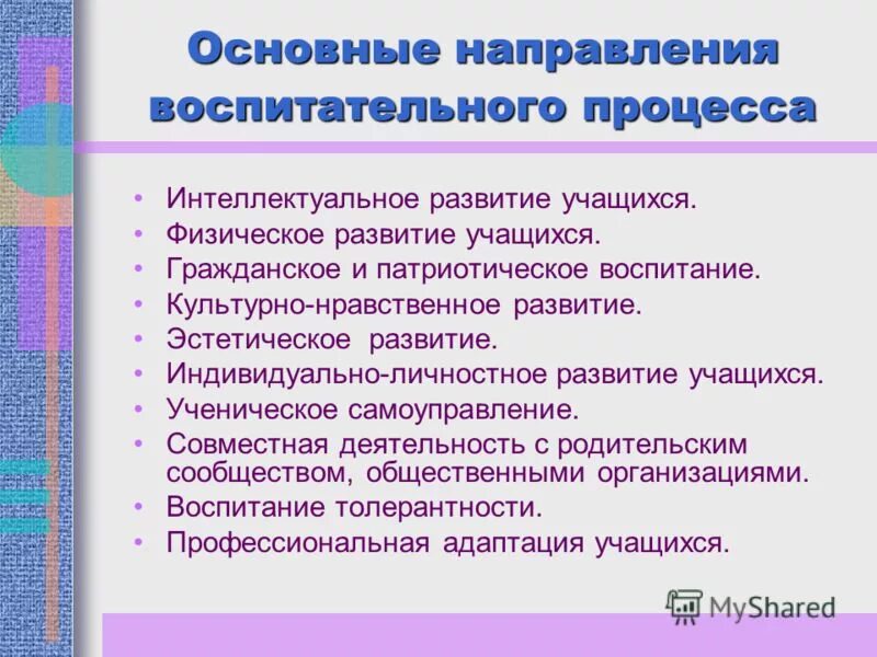 1 направления воспитания