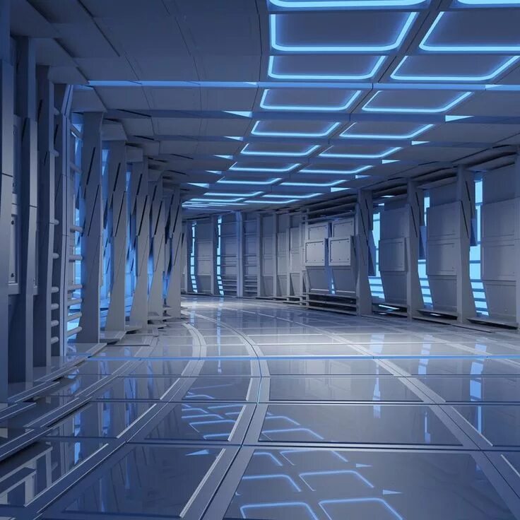 Пространство 3 8. Sci fi 3d помещение. футуристический коридор. футуристическое пространство. помещение будущего.