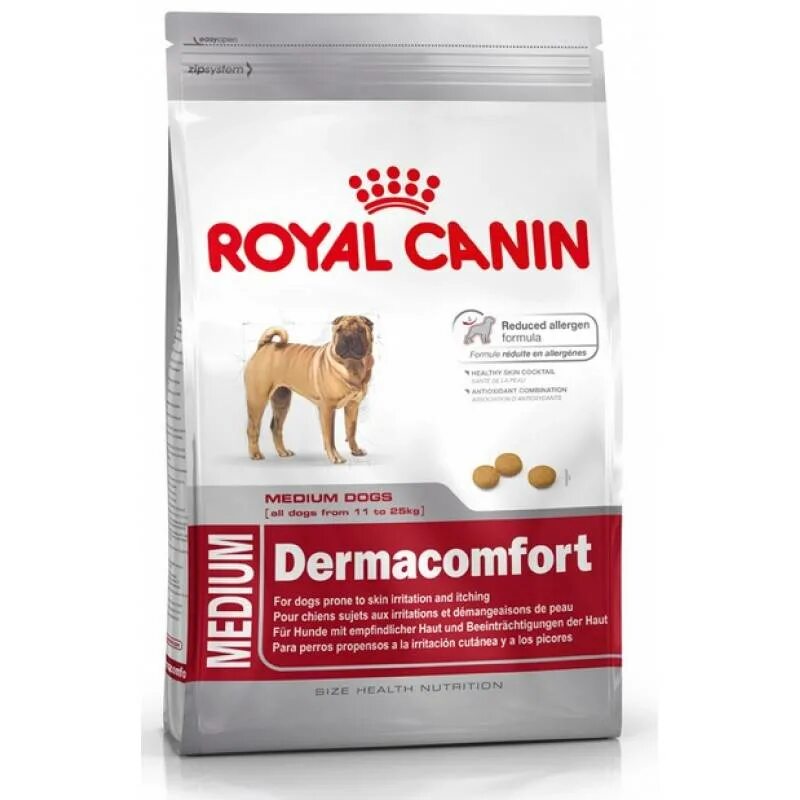 Корм роял канин купить спб. Роял Канин Dermacomfort для собак. Сухой корм Royal Canin Medium Dermacomfort. Корм Royal Canin Digestive Care. Роял Канин Медиум Лайт Вейт.