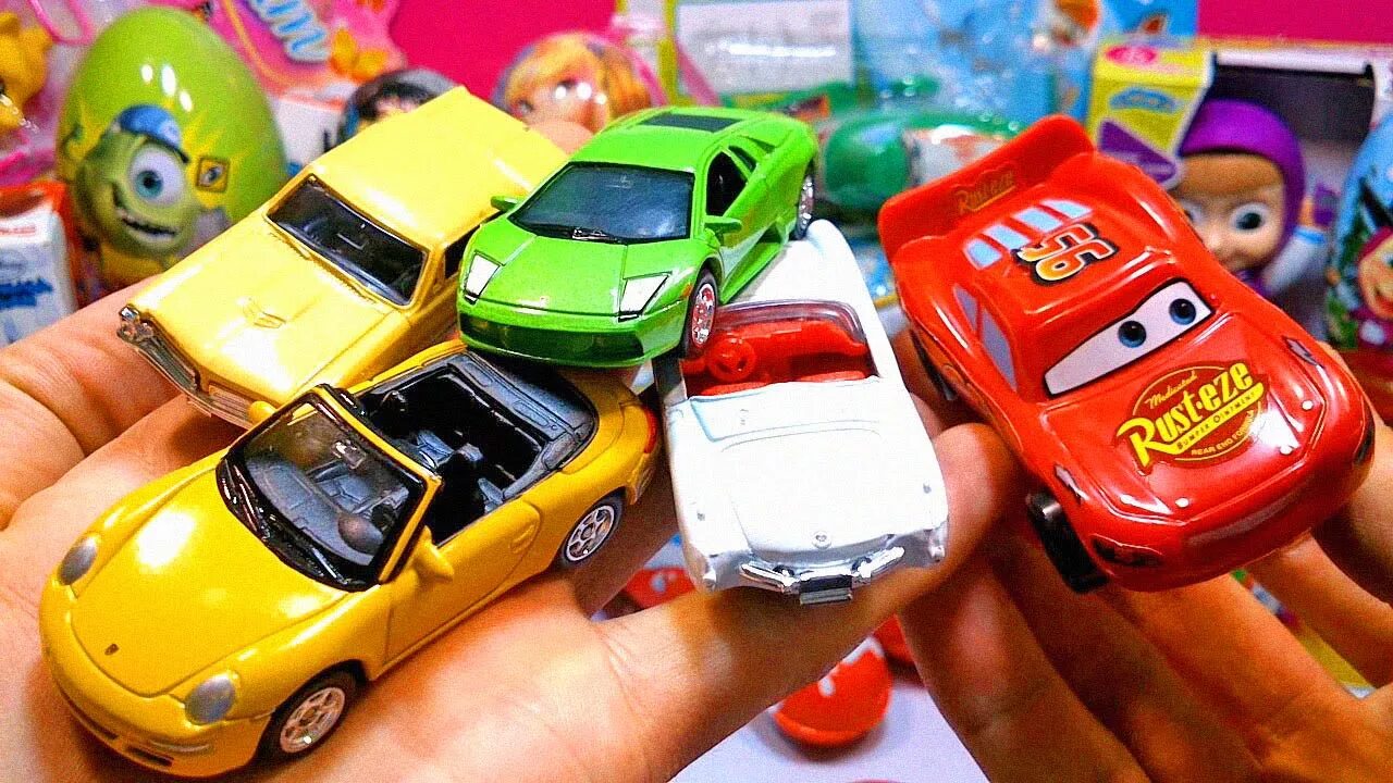 Kinder car. Киндер сюрприз машинки Тачки 2. Киндер Тачки 2 Toys. Машинка Киндер dv011.