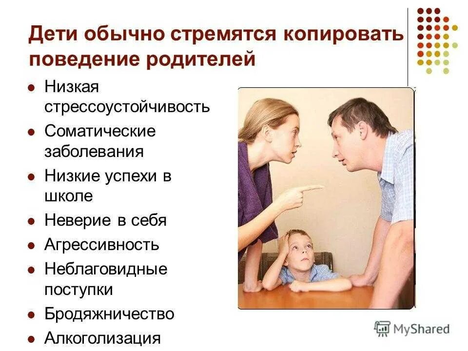 Влияние семьи родителей на семью детей. Влияние семьи родителей на семью детей