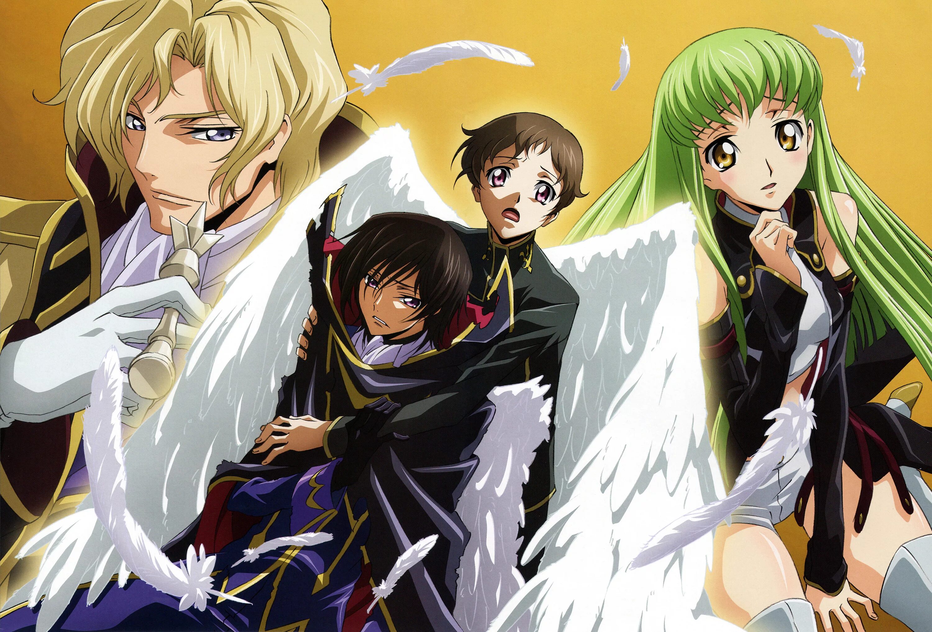 Code geass lelouch of the rebellion. Code geass джино вайнберг. шнайзель куруруги сузаку.