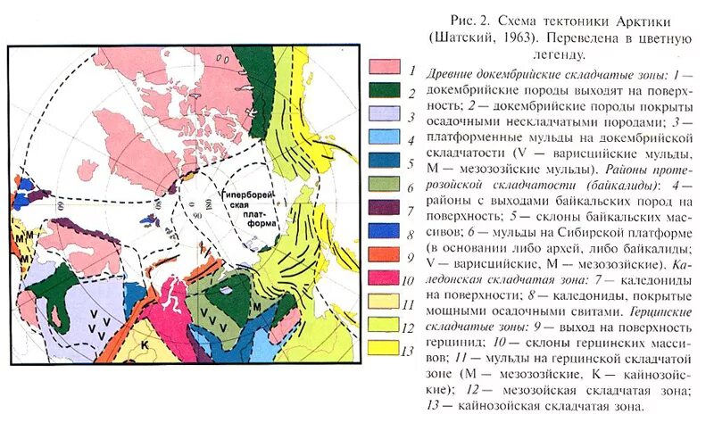 Тектонические структуры северной америки