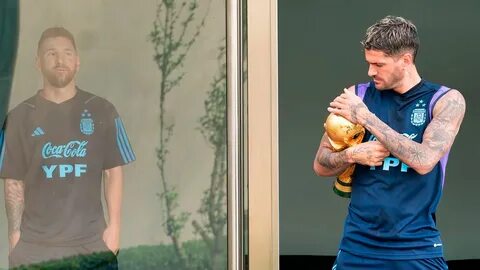 La foto de Rodrigo De Paul con la Copa del Mundo y la reacción de Messi que...
